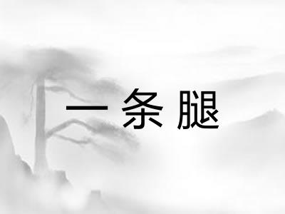 一条腿