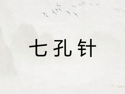 七孔针
