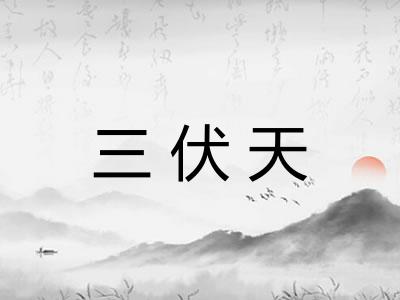 三伏天