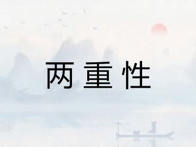 两重性
