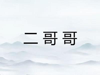 二哥哥