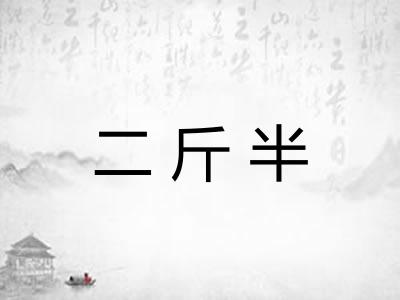 二斤半