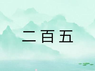 二百五