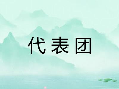 代表团