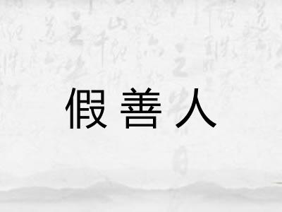 假善人