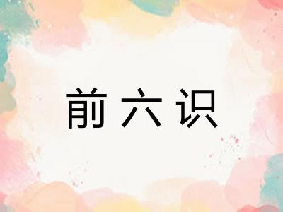 前六识