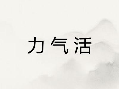 力气活