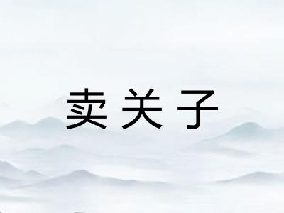 卖关子