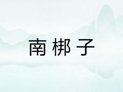 南梆子