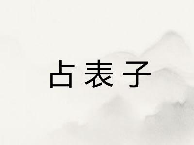 占表子