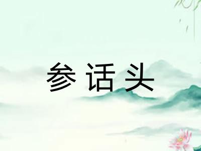 参话头