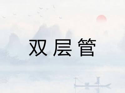 双层管