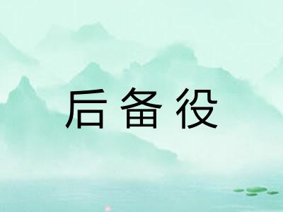 后备役