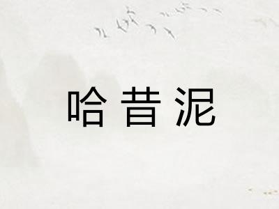 哈昔泥