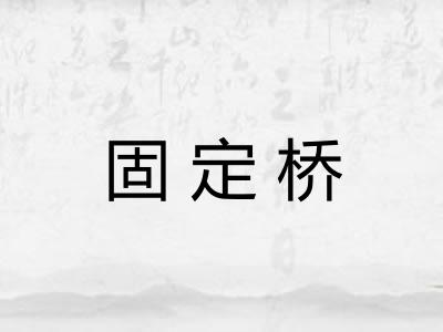 固定桥