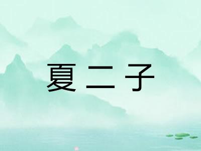 夏二子