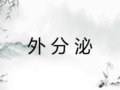 外分泌