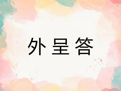 外呈答
