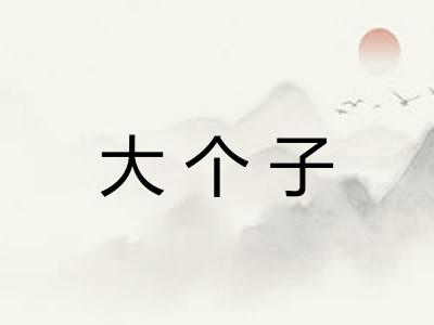 大个子