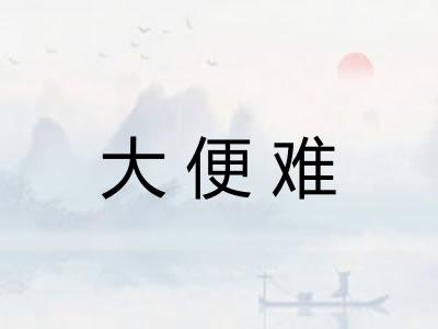 大便难