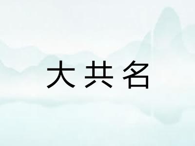 大共名