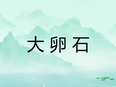 大卵石