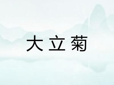 大立菊