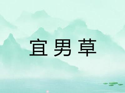 宜男草
