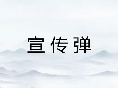 宣传弹