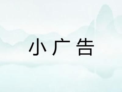 小广告