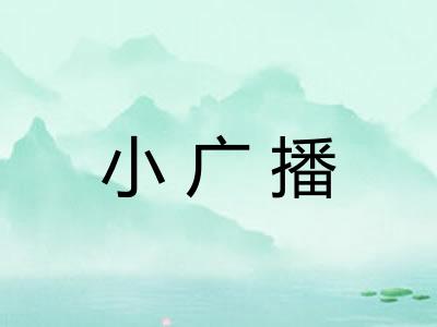 小广播