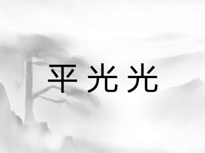 平光光