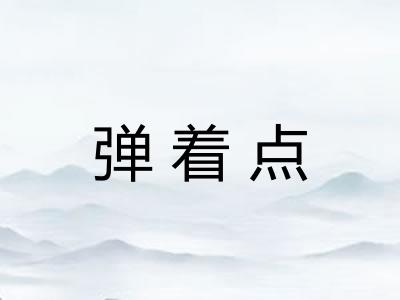 弹着点