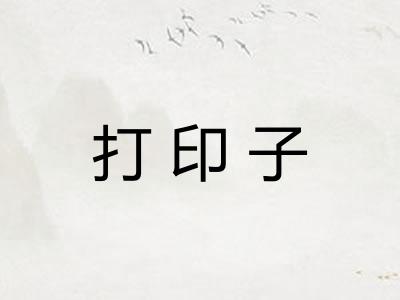 打印子