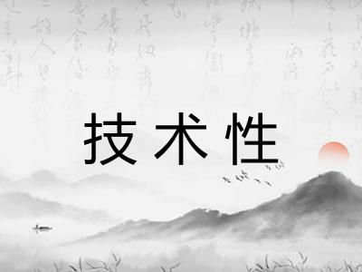 技术性