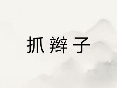 抓辫子
