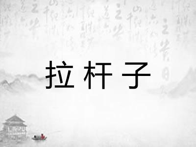 拉杆子