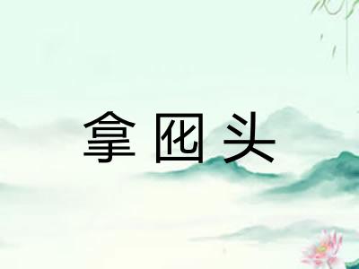 拿囮头