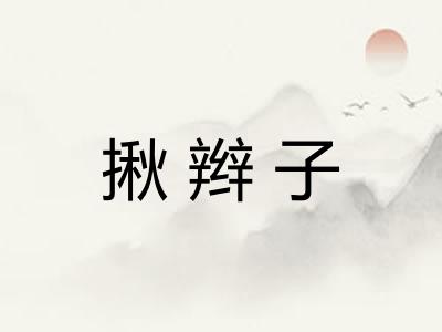 揪辫子