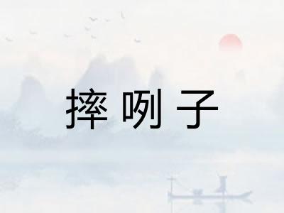 摔咧子