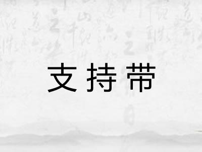 支持带