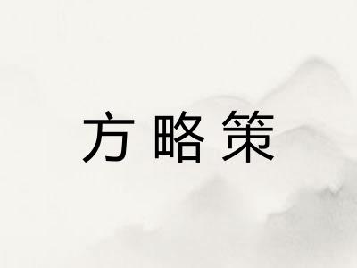 方略策