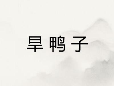 旱鸭子
