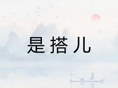 是搭儿