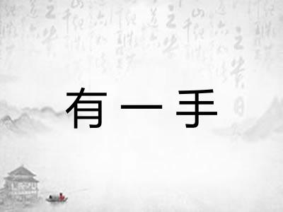有一手
