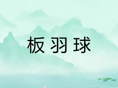 板羽球