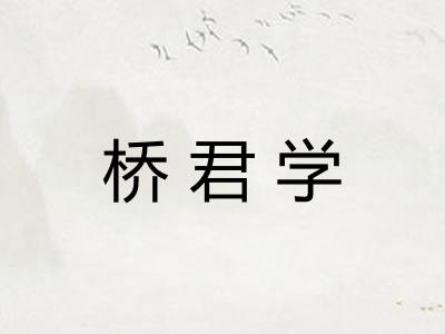 桥君学