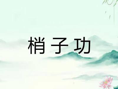 梢子功