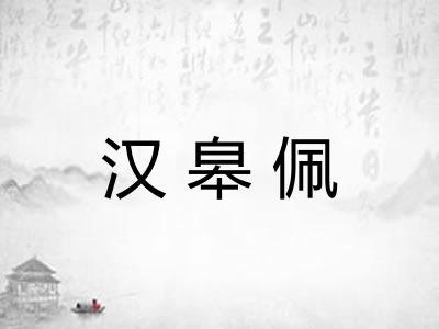 汉皋佩