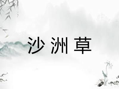 沙洲草